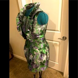 Samuel Dong brocade sleeveless duster. Unique!